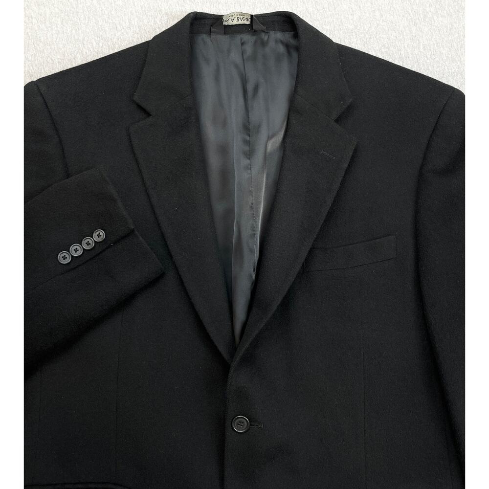 Jos A Bank Blazer Mens 42R Black 100% Camel Hair Single Breasted 2-Button Jacket